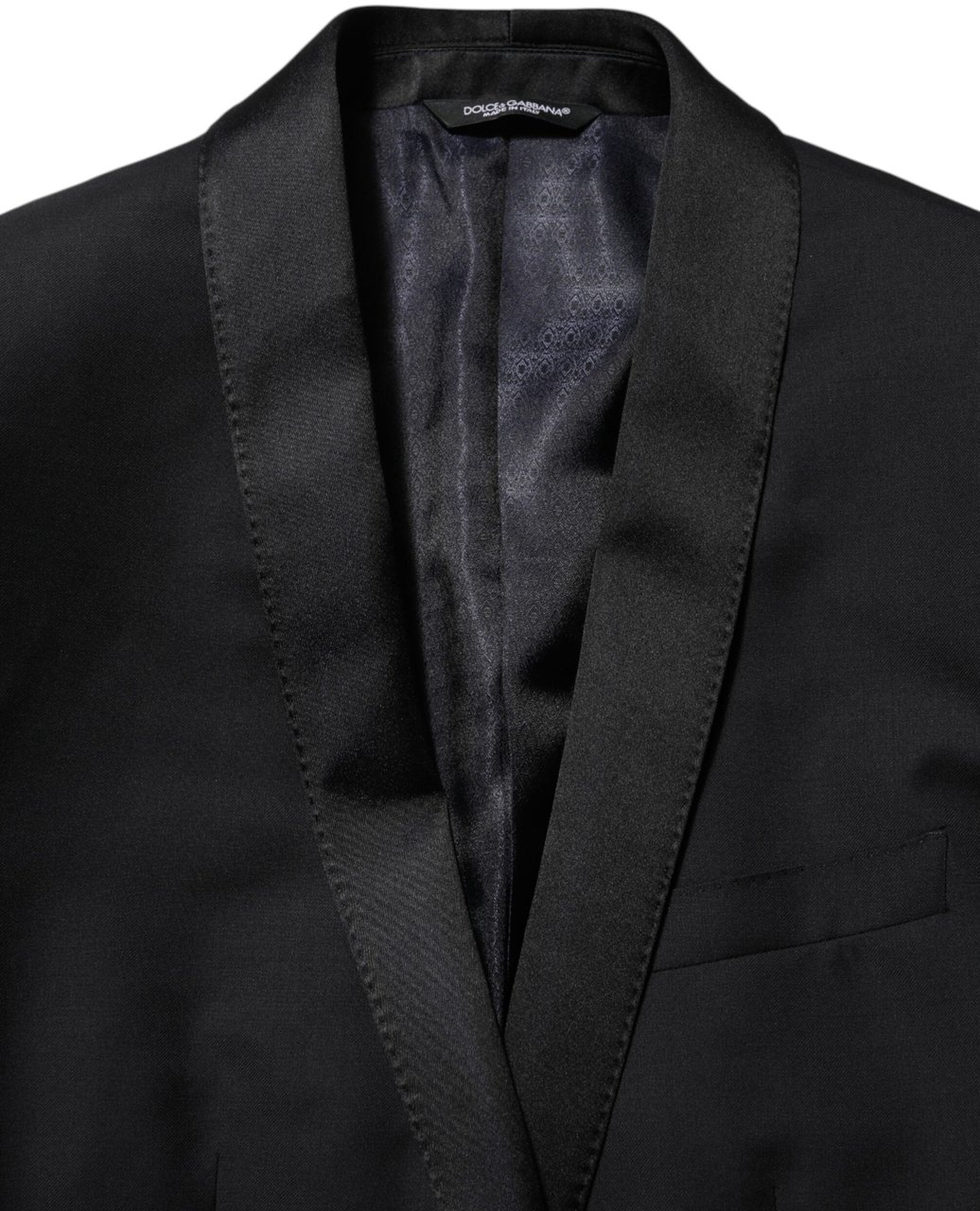Dolce & Gabbana Black GOLD 1 Button Suit Jacket Men Blazer Zwart