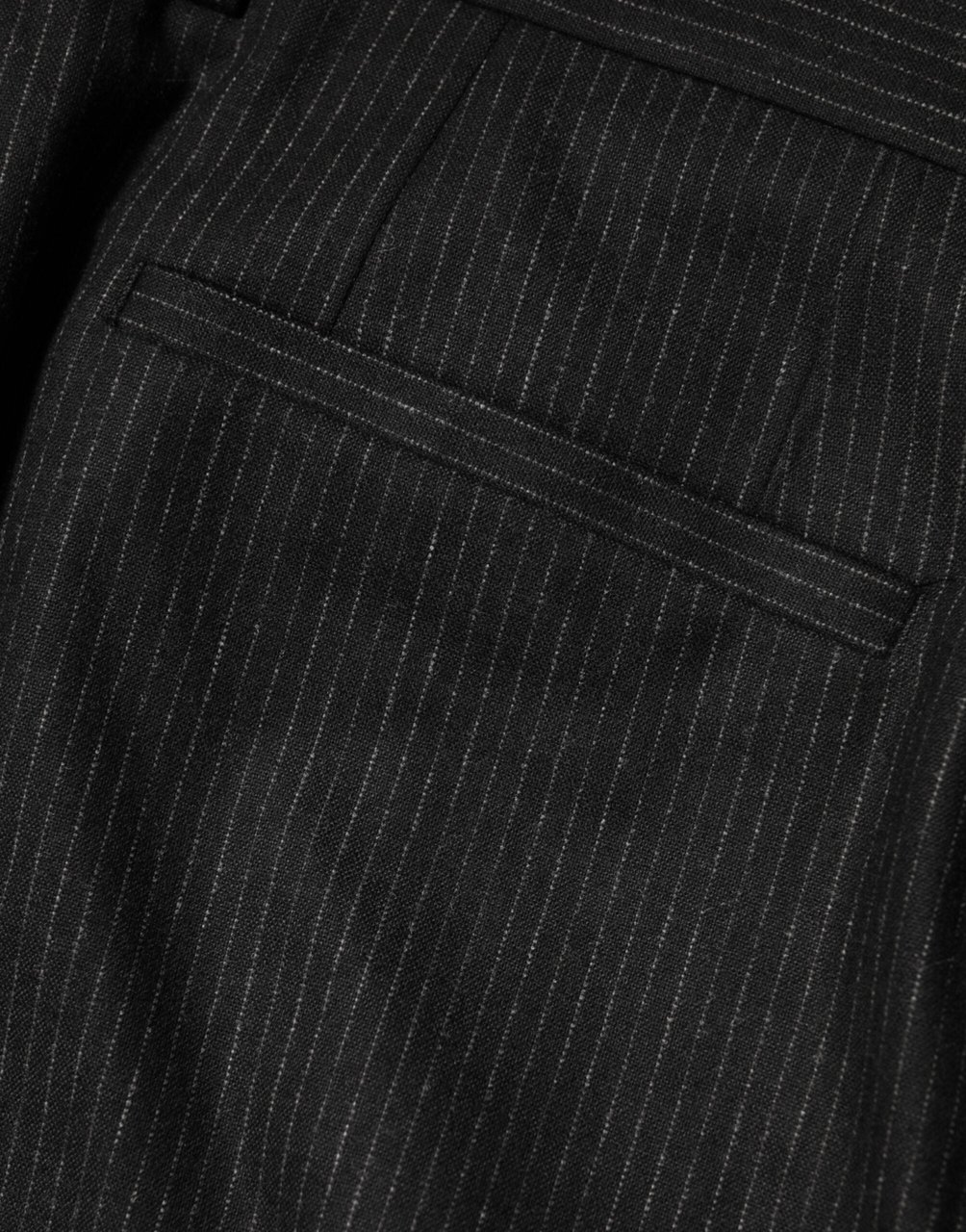 Dolce & Gabbana Black Cotton Mid Waist Dress Trouser Pants Zwart