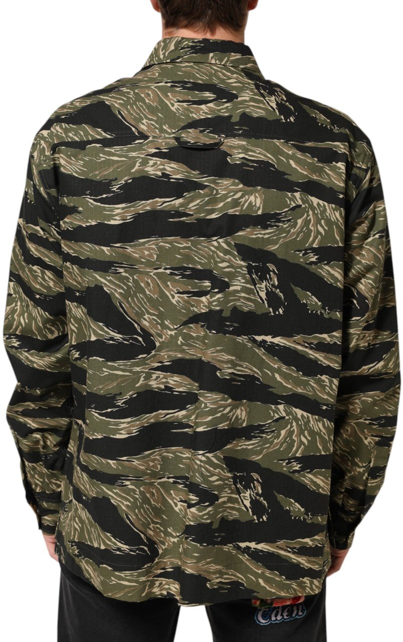 Dolce & Gabbana Multicolor Camouflage Cotton Casual Shirt Divers