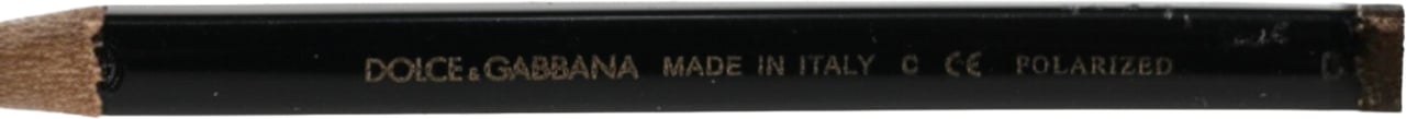 Dolce & Gabbana Matte Black Steel Frame Gray Lens Sunglasses Zwart