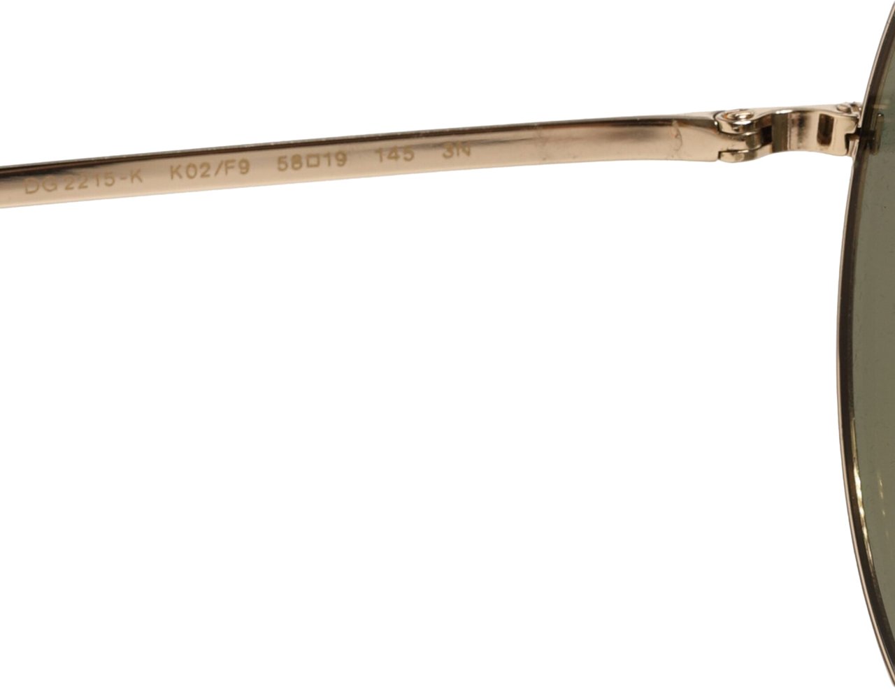 Dolce & Gabbana Gold Metal Round Shades Eyewear Sunglasses Goud