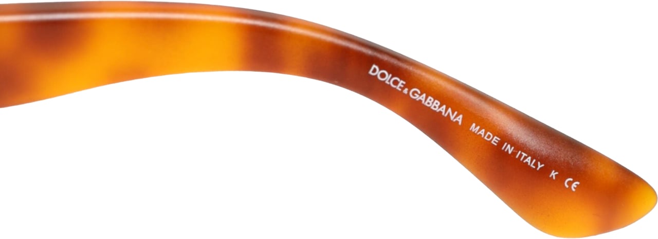 Dolce & Gabbana DG6089 Havana Full Rim Round Lenses Foldable Sunglasses Bruin
