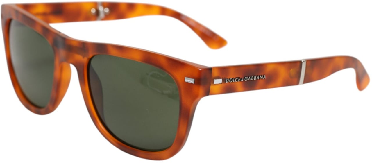 Dolce & Gabbana DG6089 Havana Full Rim Round Lenses Foldable Sunglasses Bruin