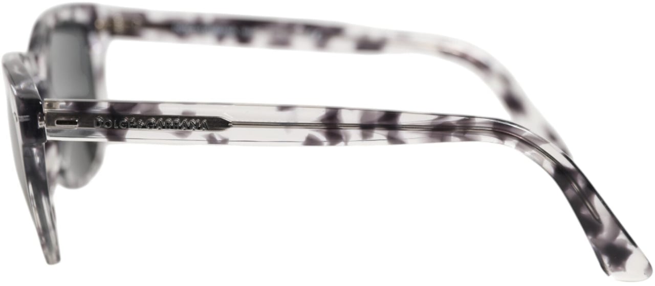 Dolce & Gabbana DG4254 Havana Clear Black Tinted Lenses Sunglasses Zwart