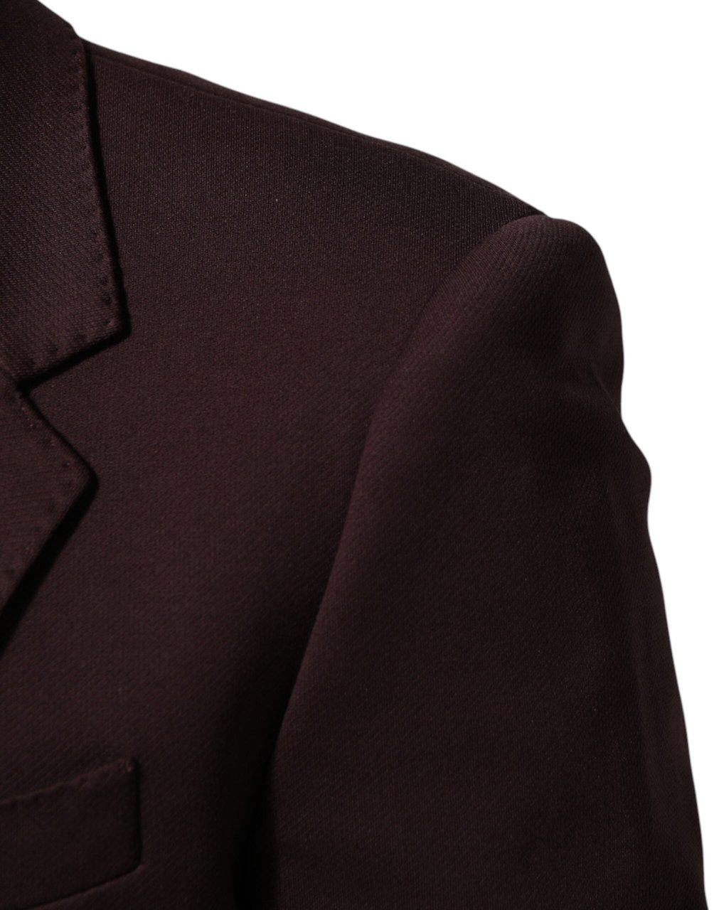 Dolce & Gabbana Maroon Cotton 2 Buttons Suit Jacket Blazer Maroon