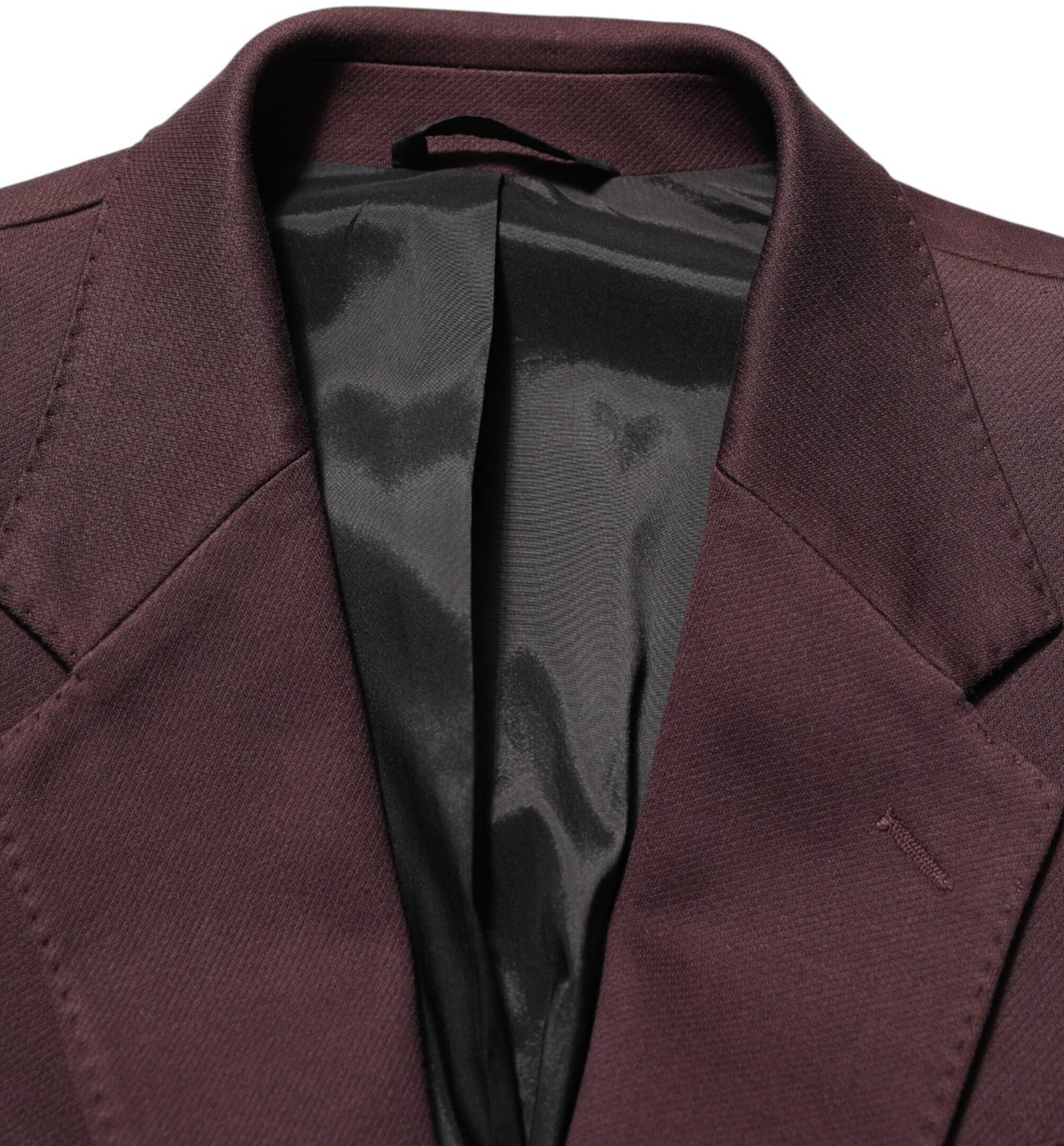 Dolce & Gabbana Maroon Cotton 2 Buttons Suit Jacket Blazer Maroon