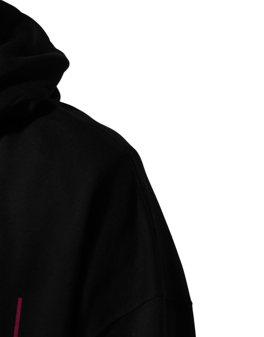 Dolce & Gabbana Black Printed Hooded Men Sweatshirt Sweater Zwart