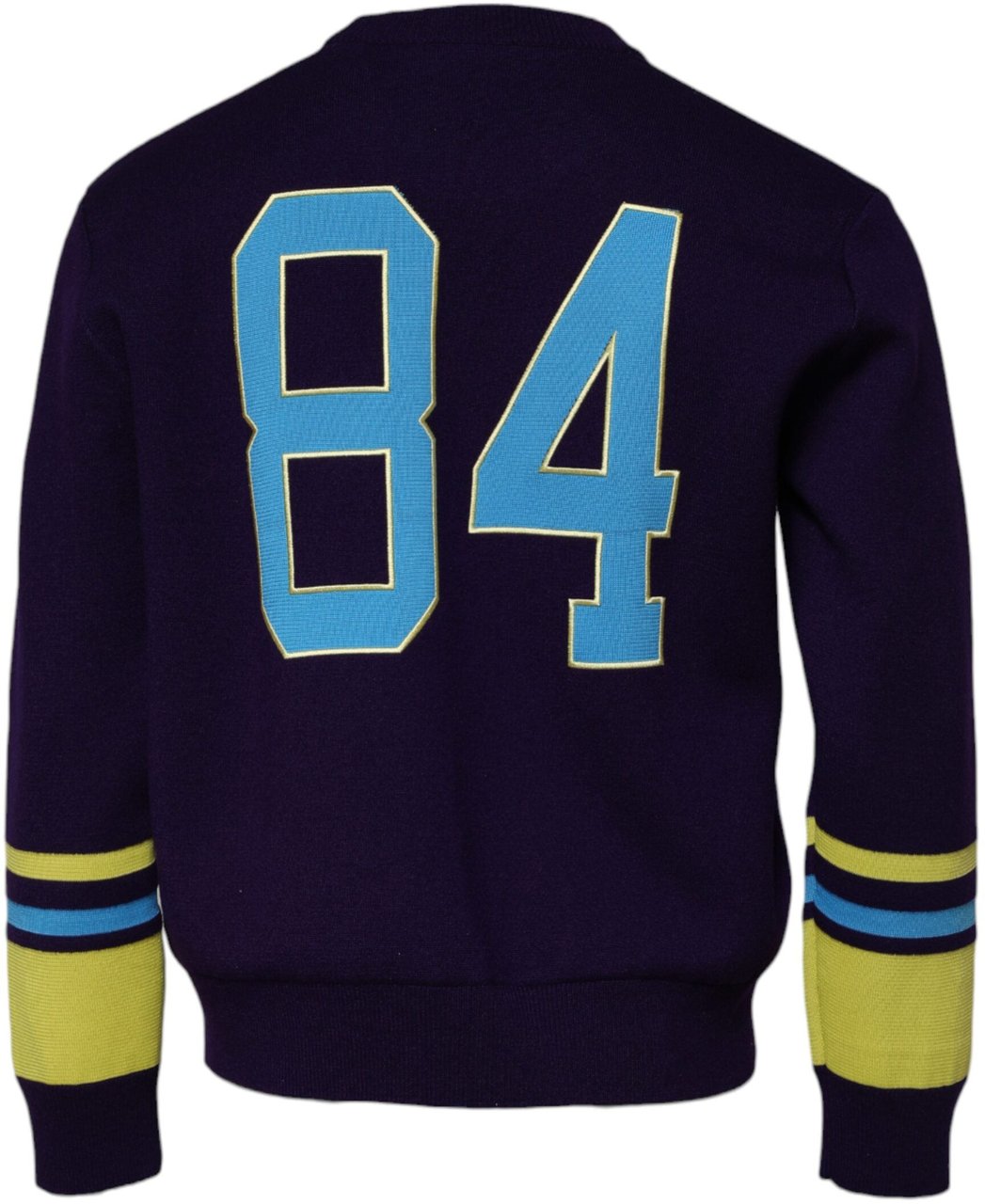 Dolce & Gabbana Blue 1984 Milano CrewNeck Sweatshirt Sweater Blauw