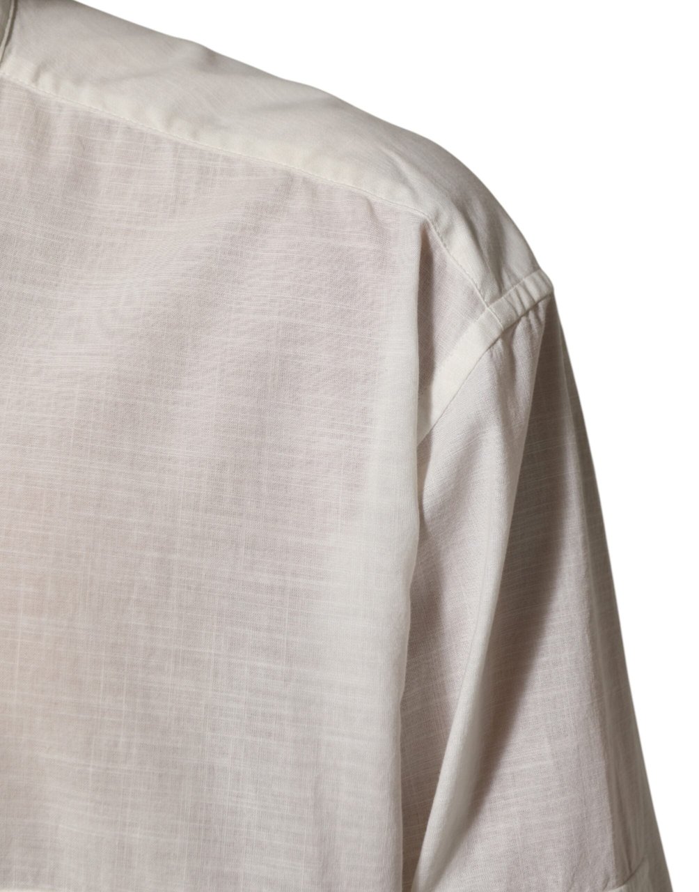 Dolce & Gabbana White Cotton Floral Print Button Down Shirt Wit