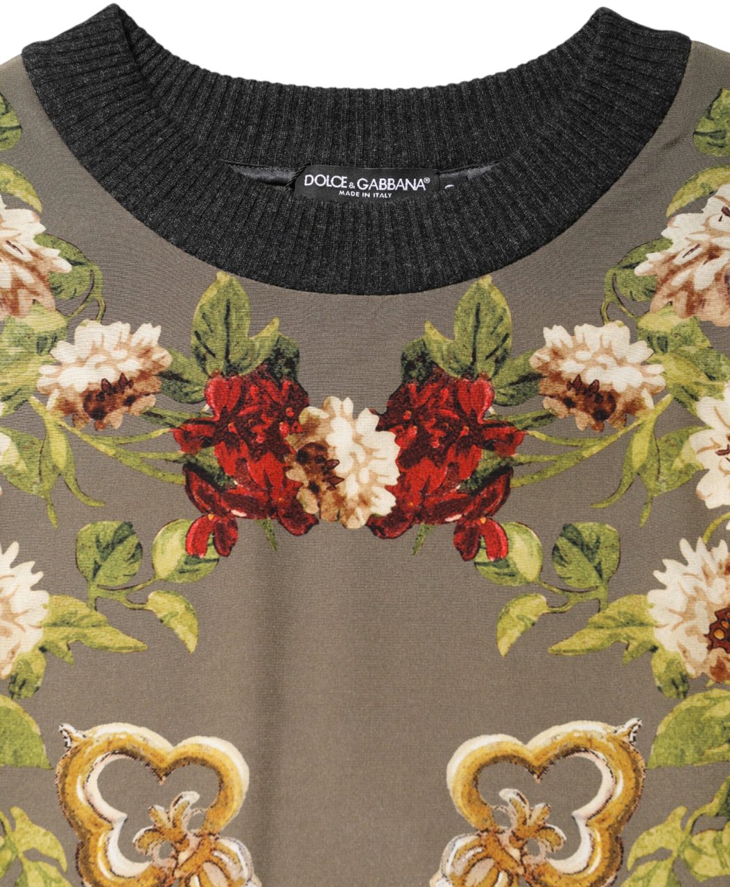 Dolce & Gabbana Enchanted Sicily Silk Crewneck Blouse Sweater Divers