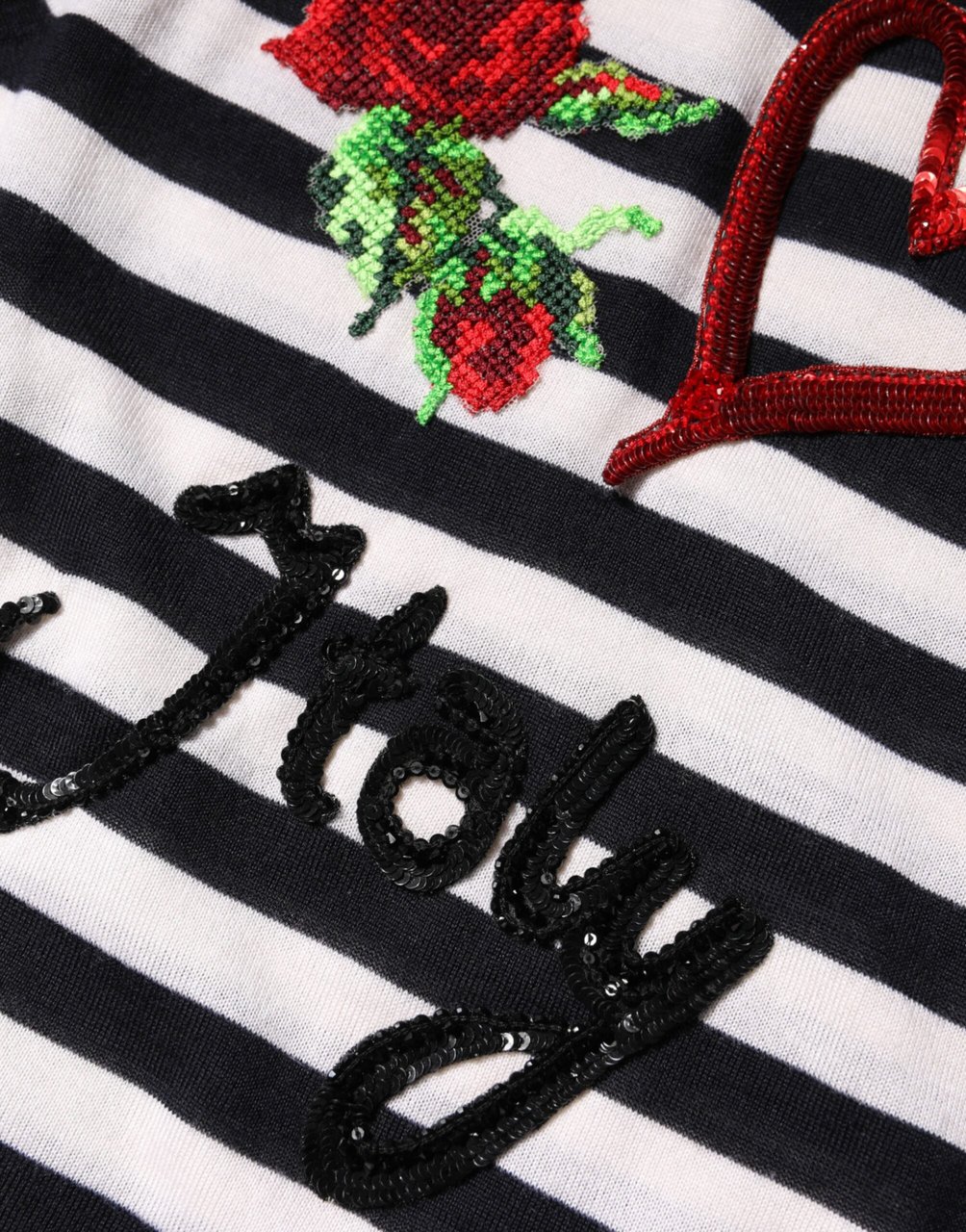 Dolce & Gabbana Black White Cashmere Silk Sleeveless Top Divers
