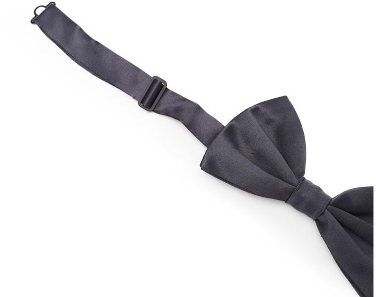 Dolce & Gabbana Dolce & Gabbana Gray Silk Bowtie Grijs