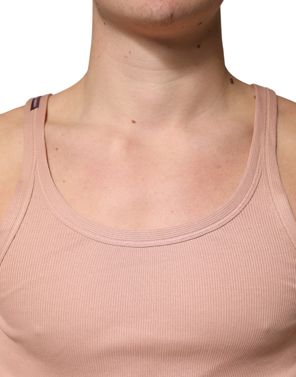 Dolce & Gabbana Pink Sleeveless Round Neck Tank Top T-shirt Roze