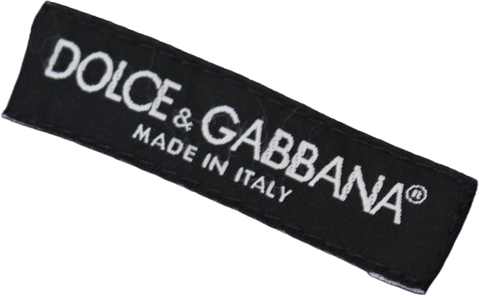 Dolce & Gabbana Blue Striped Men Formal Pants Blauw