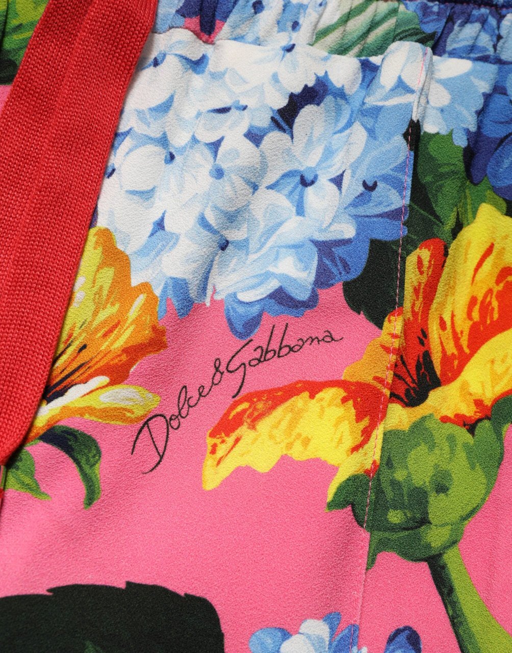 Dolce & Gabbana Multicolor Floral Mid Waist Jogger Pants Divers