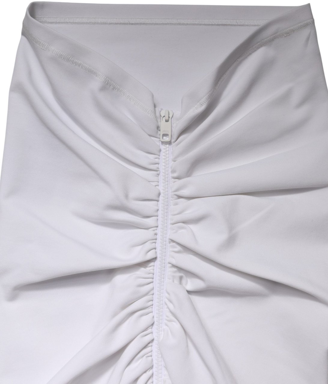 Dolce & Gabbana White Viscose Pencil Cut High Waist Mini Skirt Wit
