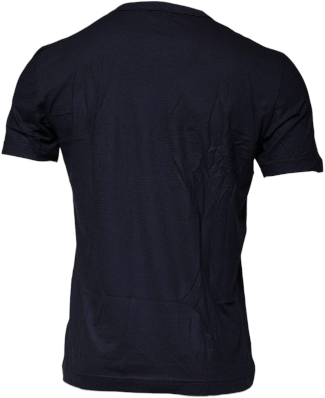 Dolce & Gabbana Blue D&G King Of Love Cotton Crew Neck T-shirt Blauw