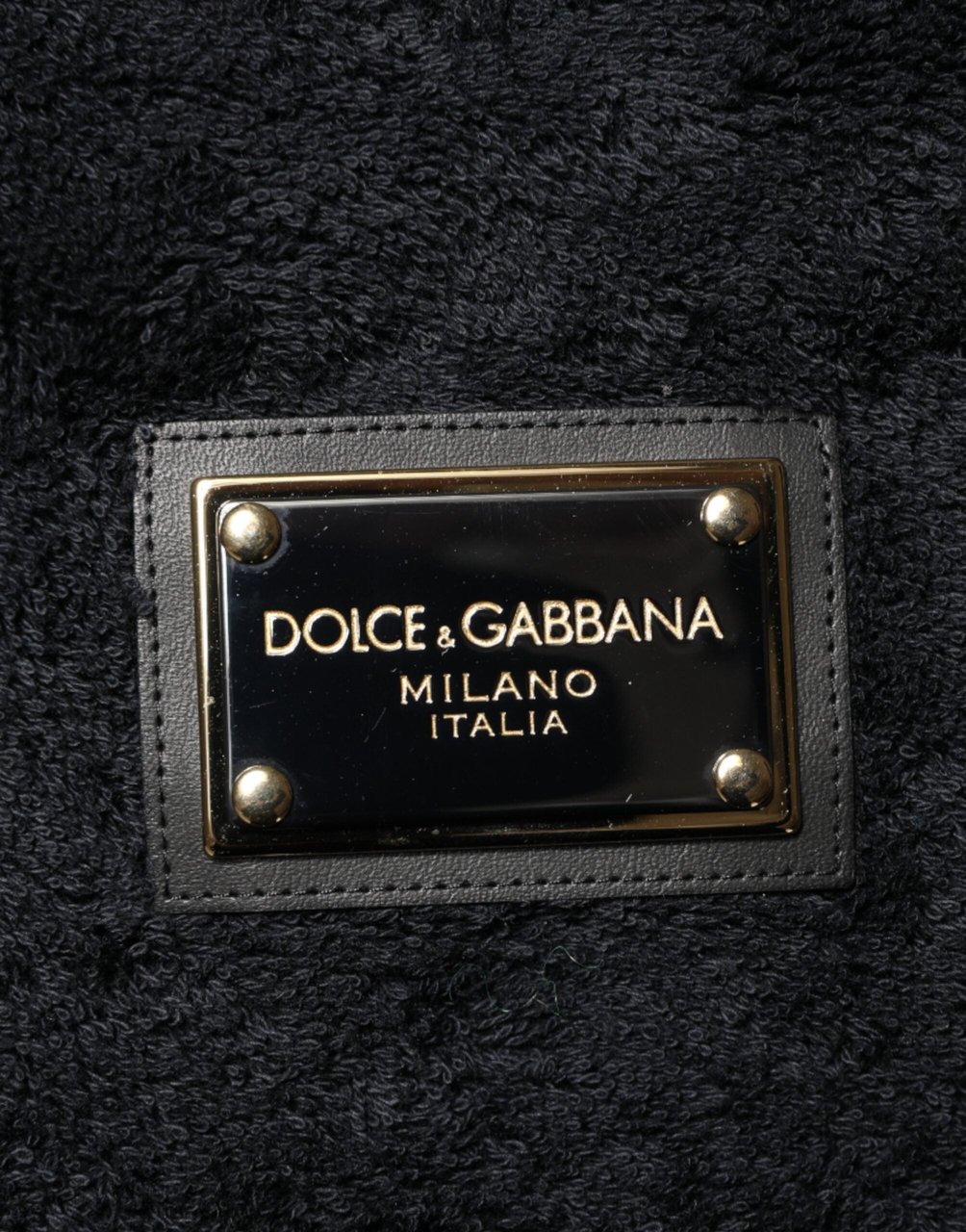Dolce & Gabbana Black Cotton V-Neck Men Sweatshirt Sweater Zwart