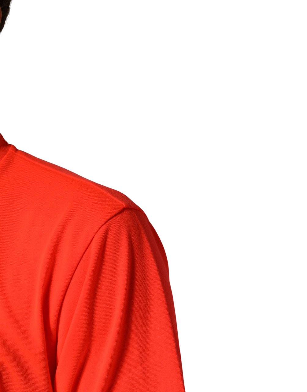 Dolce & Gabbana Neon Orange Polyester Crew Neck Men T-shirt Oranje