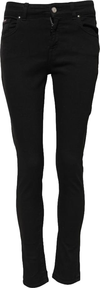 Dolce & Gabbana Black Cotton Skinny Jeans Zwart
