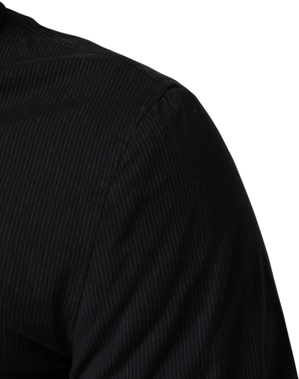 Dolce & Gabbana Dark Blue Cotton Full Zip Bomber Men Jacket Blauw