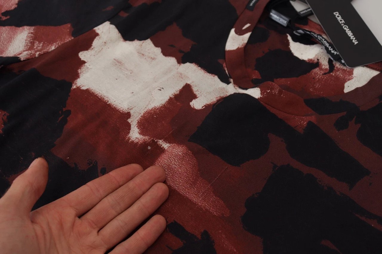 Dolce & Gabbana Multicolor Tie Dye Cotton Crew Neck T-shirt Divers