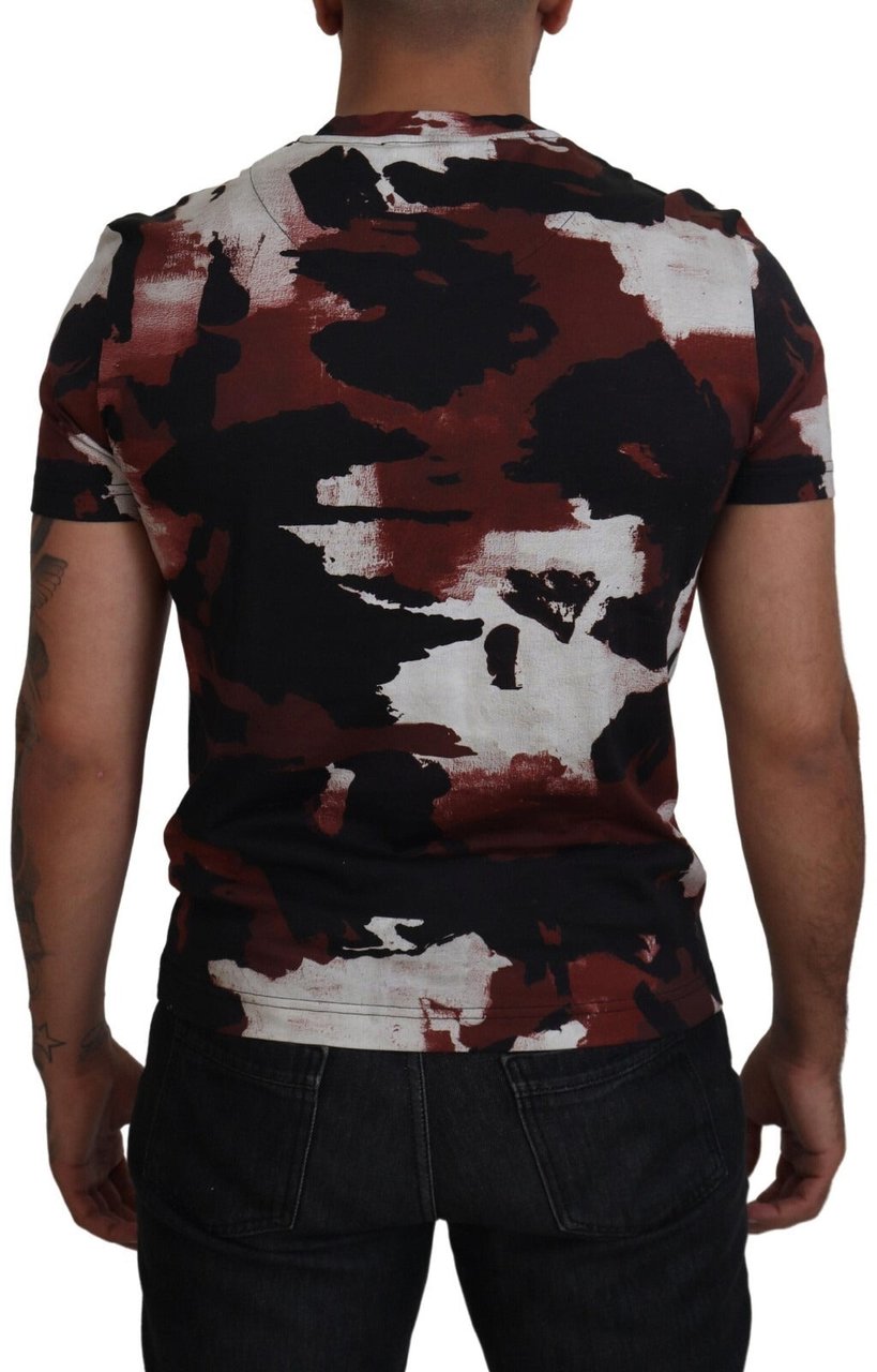 Dolce & Gabbana Multicolor Tie Dye Cotton Crew Neck T-shirt Divers