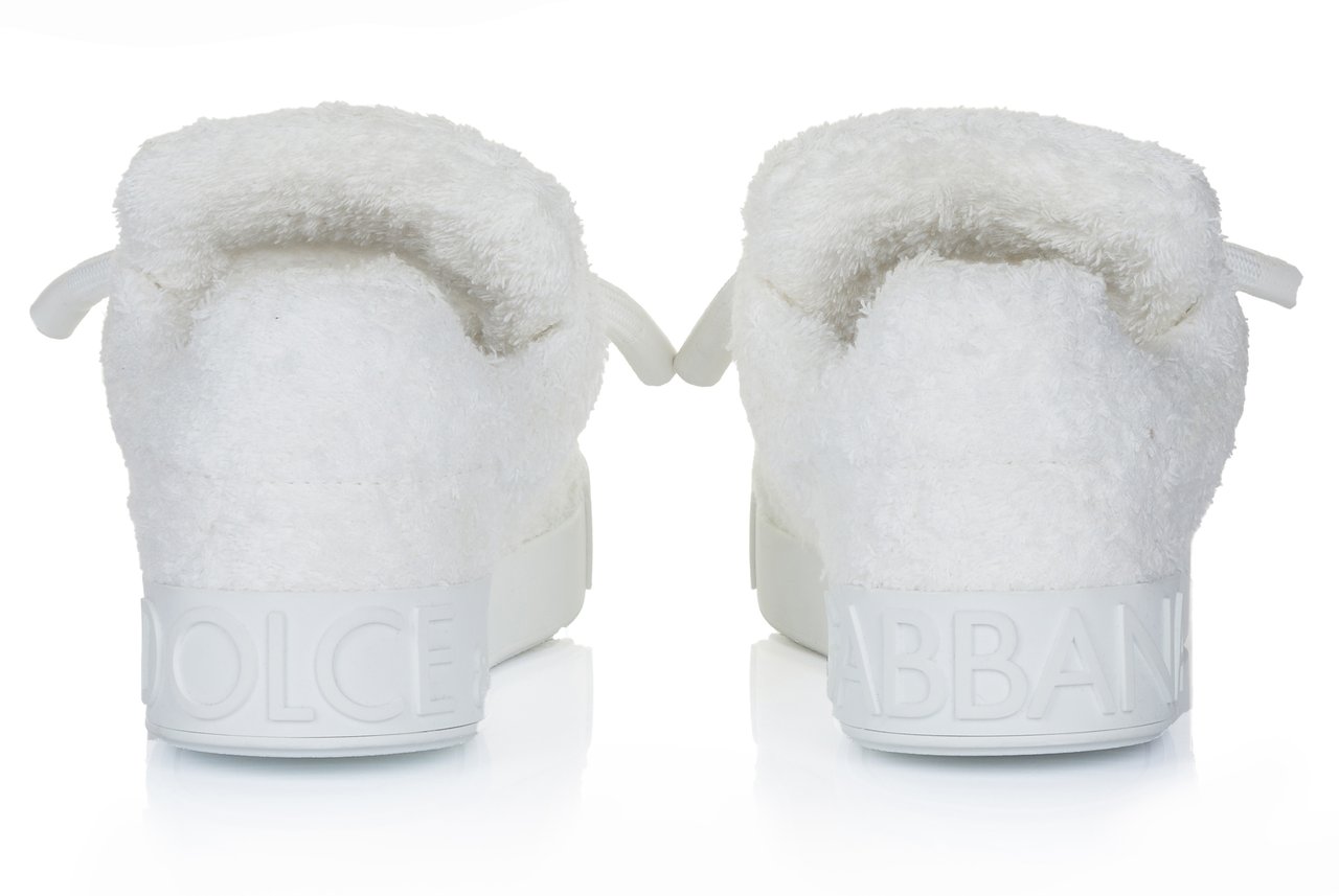 Dolce & Gabbana Portofino Sneaker beige Wit