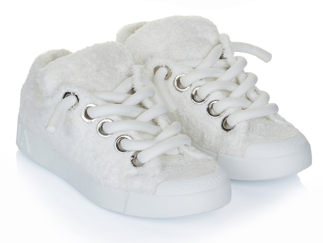 Dolce & Gabbana Portofino Sneaker beige Wit