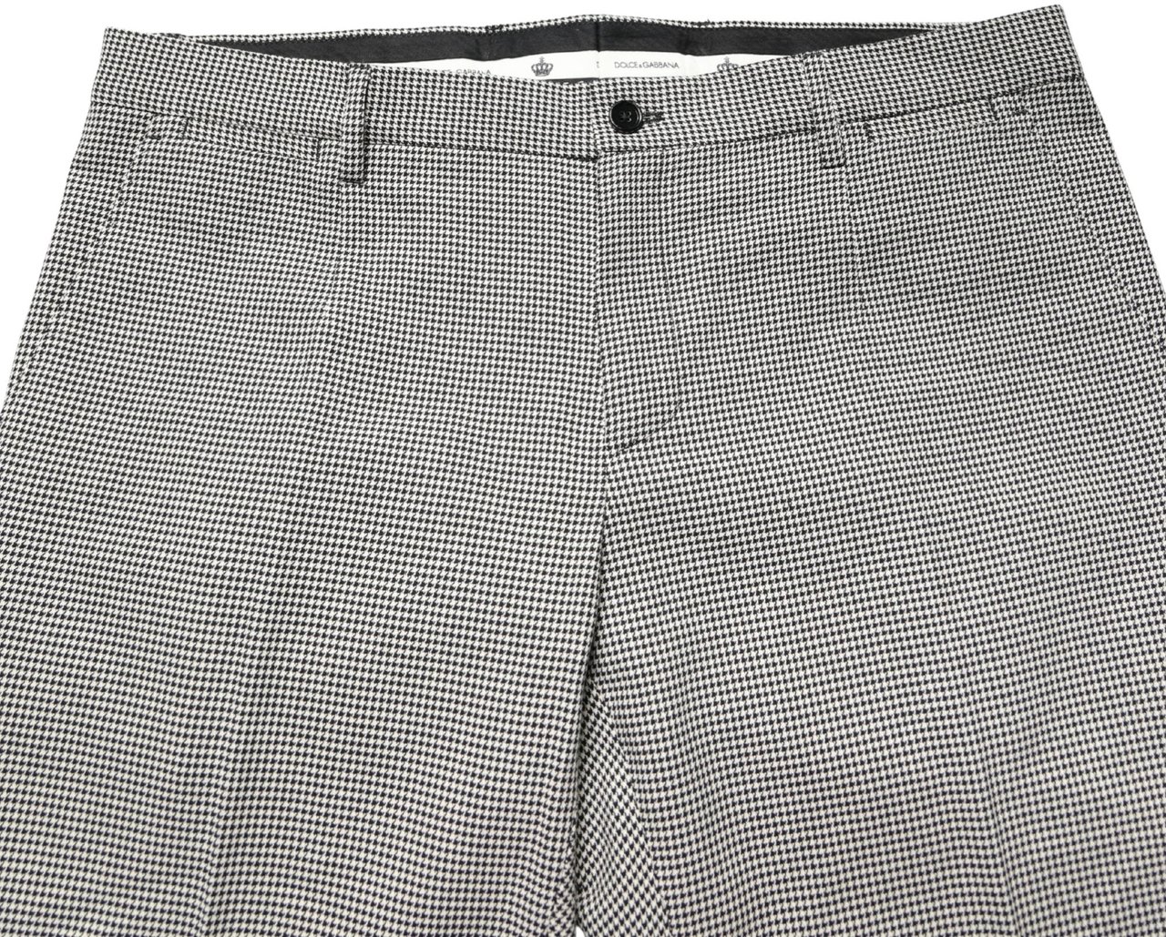 Dolce & Gabbana Gray Cotton Skinny Dress Formal Trouser Pants Grijs