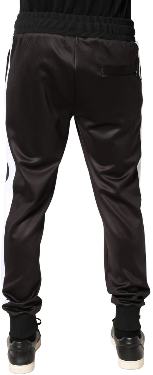 Dolce & Gabbana Brown Polyester Skinny Jogger Trouser Pants Bruin