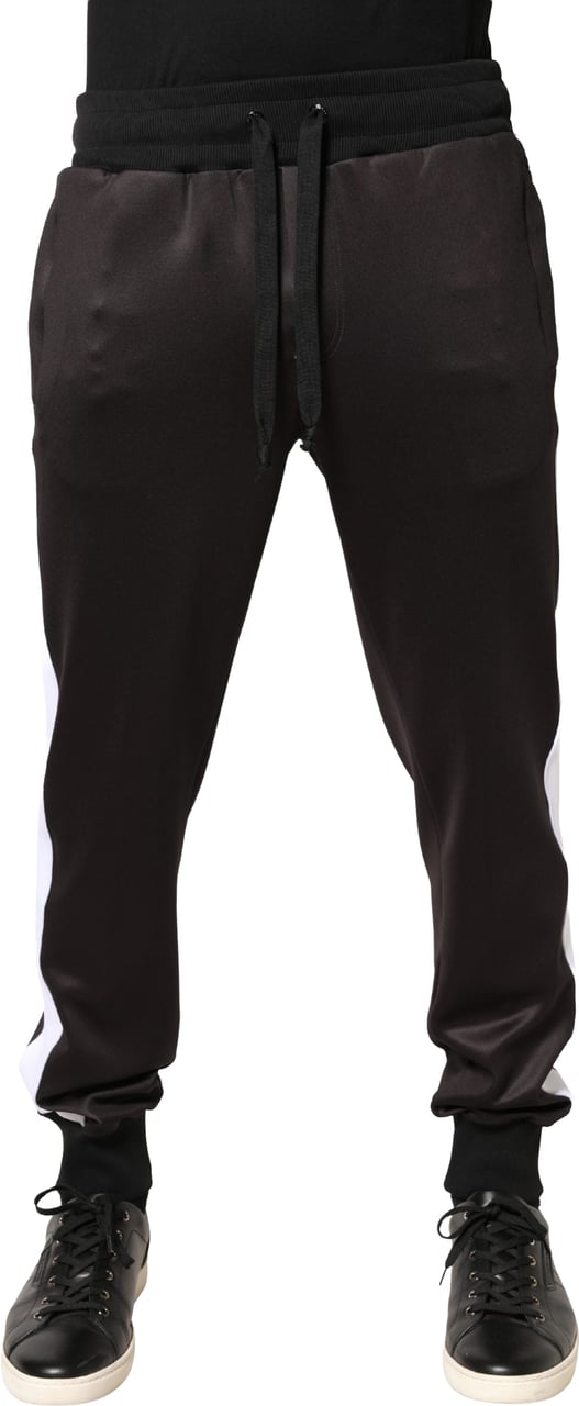 Dolce & Gabbana Brown Polyester Skinny Jogger Trouser Pants Bruin