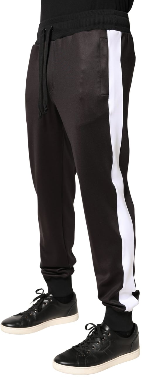 Dolce & Gabbana Brown Polyester Skinny Jogger Trouser Pants Bruin