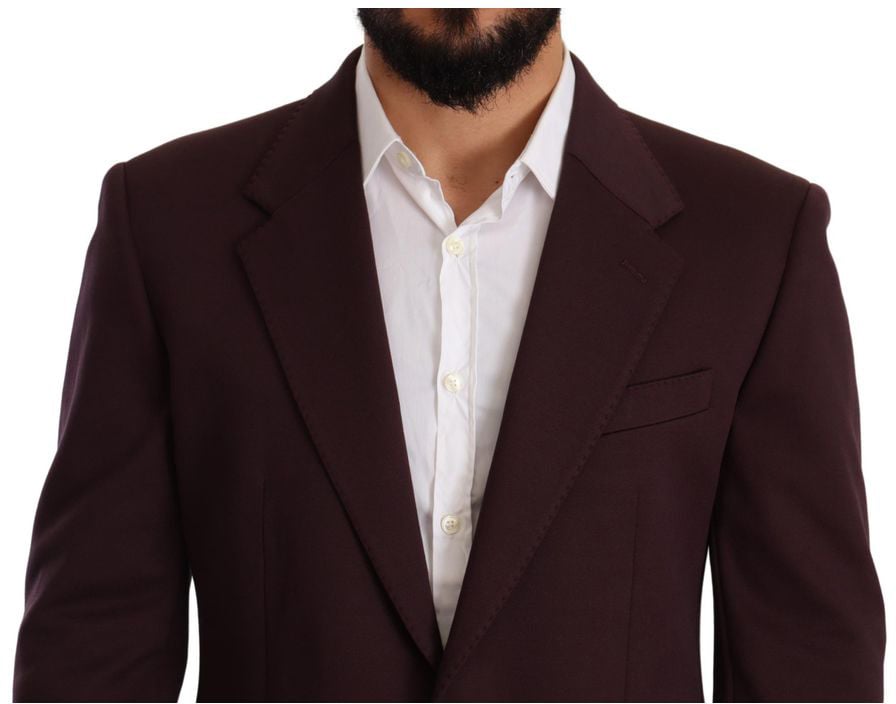 Dolce & Gabbana Purple Cotton Blazer Divers