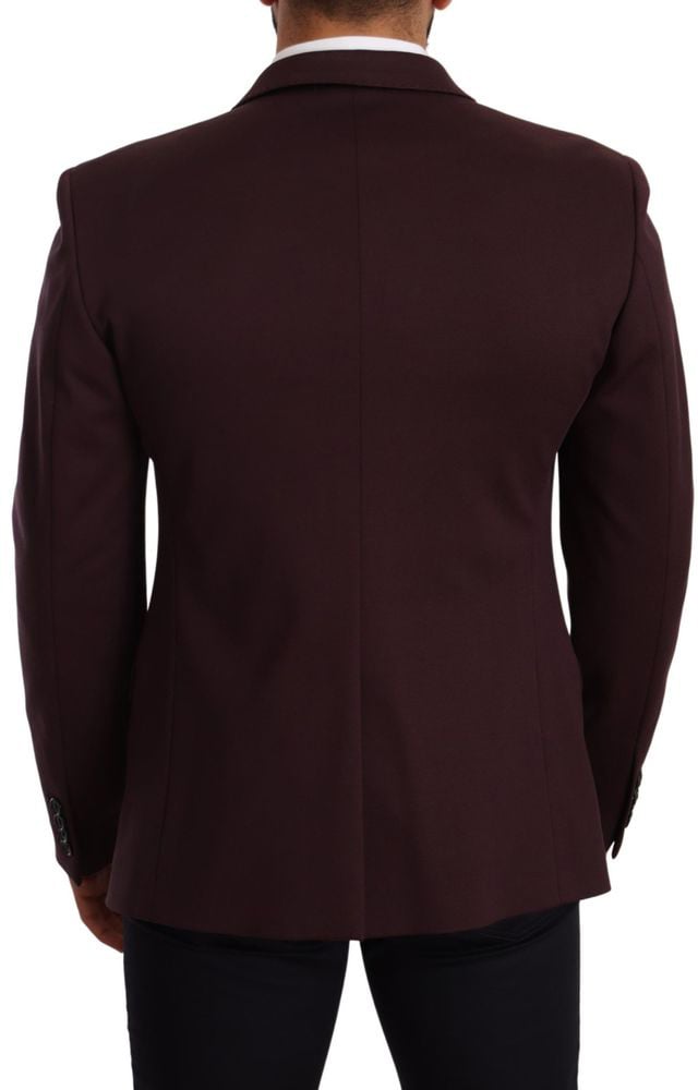 Dolce & Gabbana Purple Cotton Blazer Divers