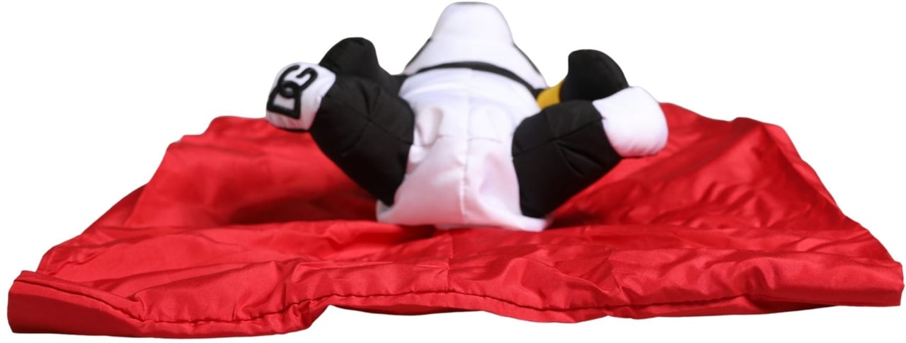 Dolce & Gabbana Men Red Polyester Panda Stuffed Ecobag Tote Borse Bag Wit