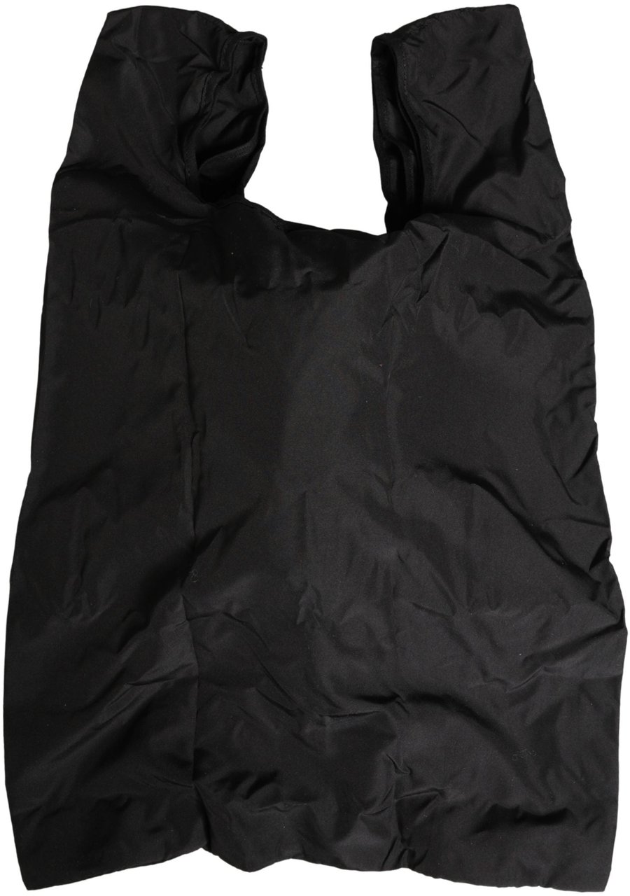 Dolce & Gabbana Men Black Polyester Panda Stuffed Ecobag Bag Zwart