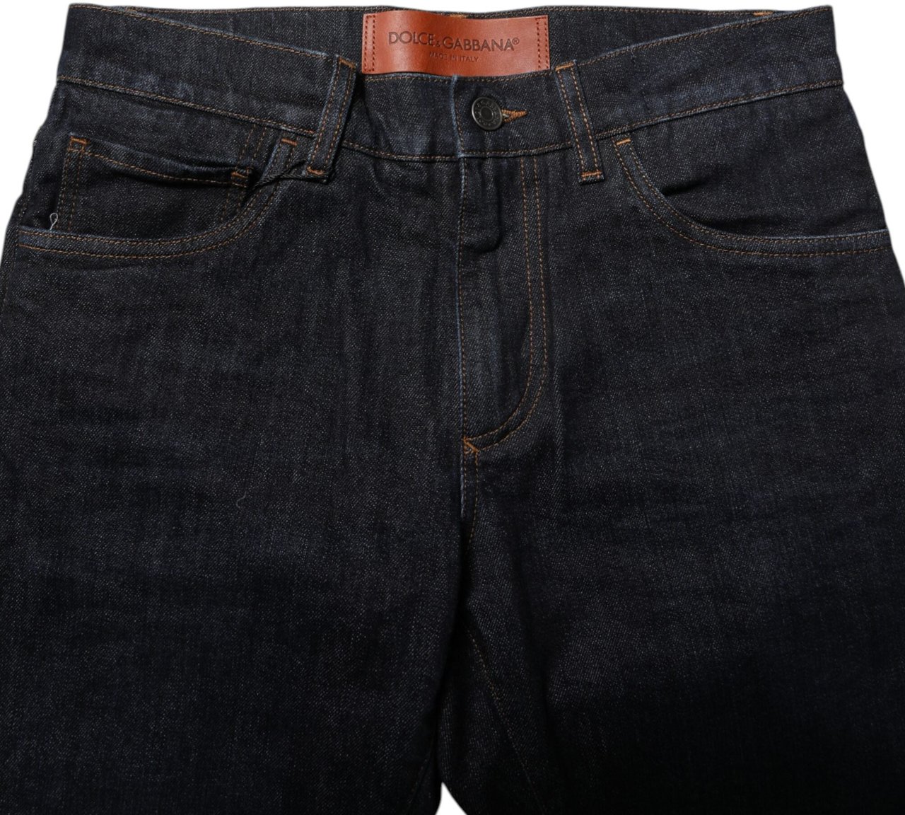 Dolce & Gabbana Black Cotton Skinny Denim Men Jeans Zwart