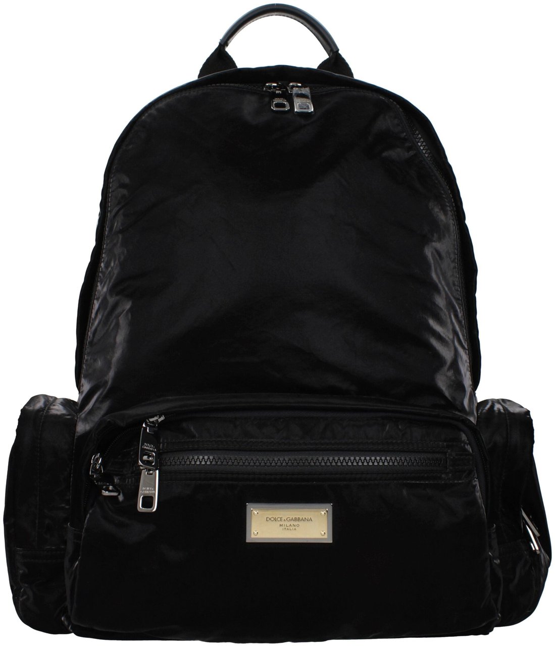 Dolce & Gabbana Dolce & Gabbana Black Nylon Backpack Zwart