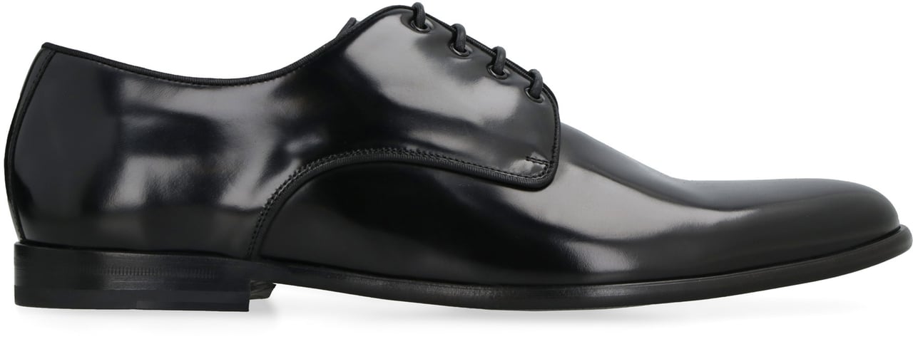 Dolce & Gabbana Leather lace-up derby shoes Zwart