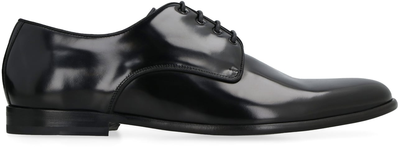 Dolce & Gabbana Leather lace-up derby shoes Zwart