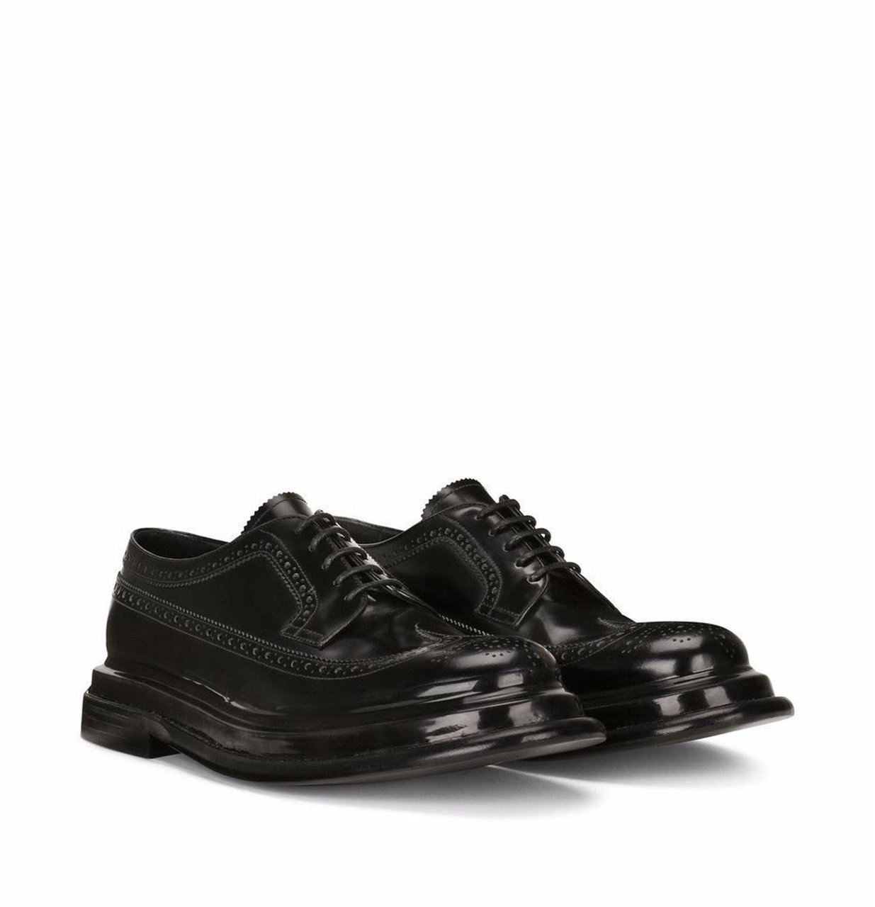 Dolce & Gabbana Dolce & Gabbana Leather Derbies Zwart