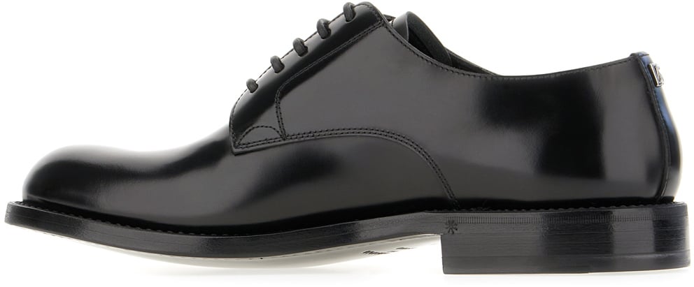 Dolce & Gabbana Dolce&gabbana Black leather lace-up shoes Zwart