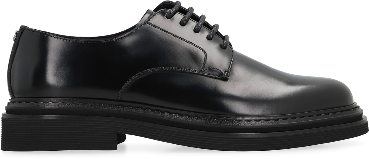 Dolce & Gabbana Leather lace-up derby shoes Zwart