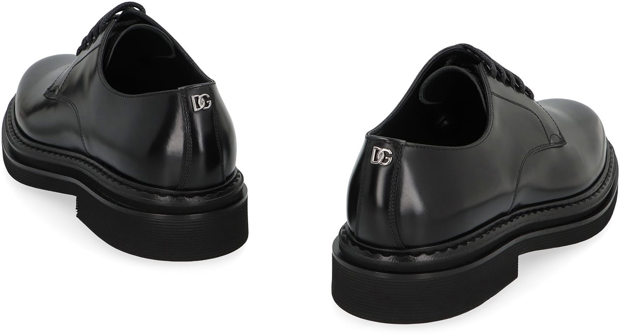 Dolce & Gabbana Leather lace-up derby shoes Zwart