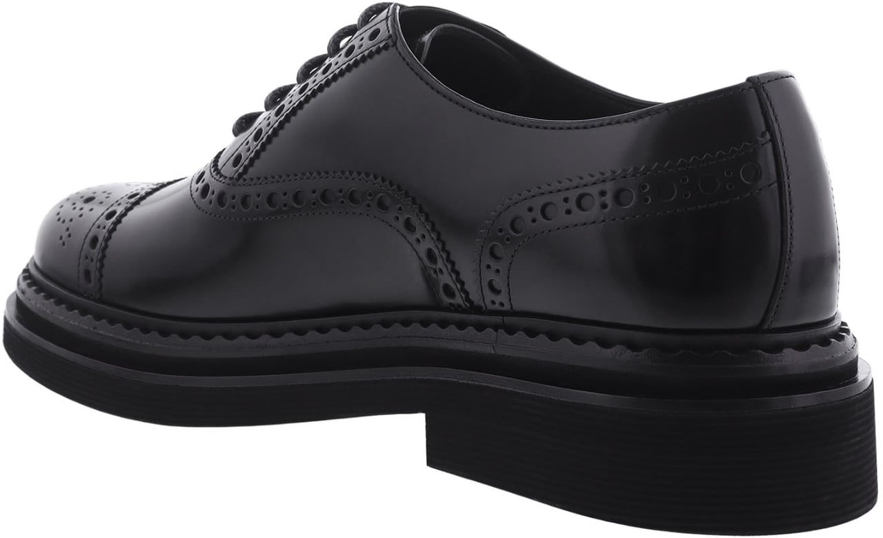 Dolce & Gabbana Dolce&Gabbana Heren Brushed Oxfords Zwart Zwart
