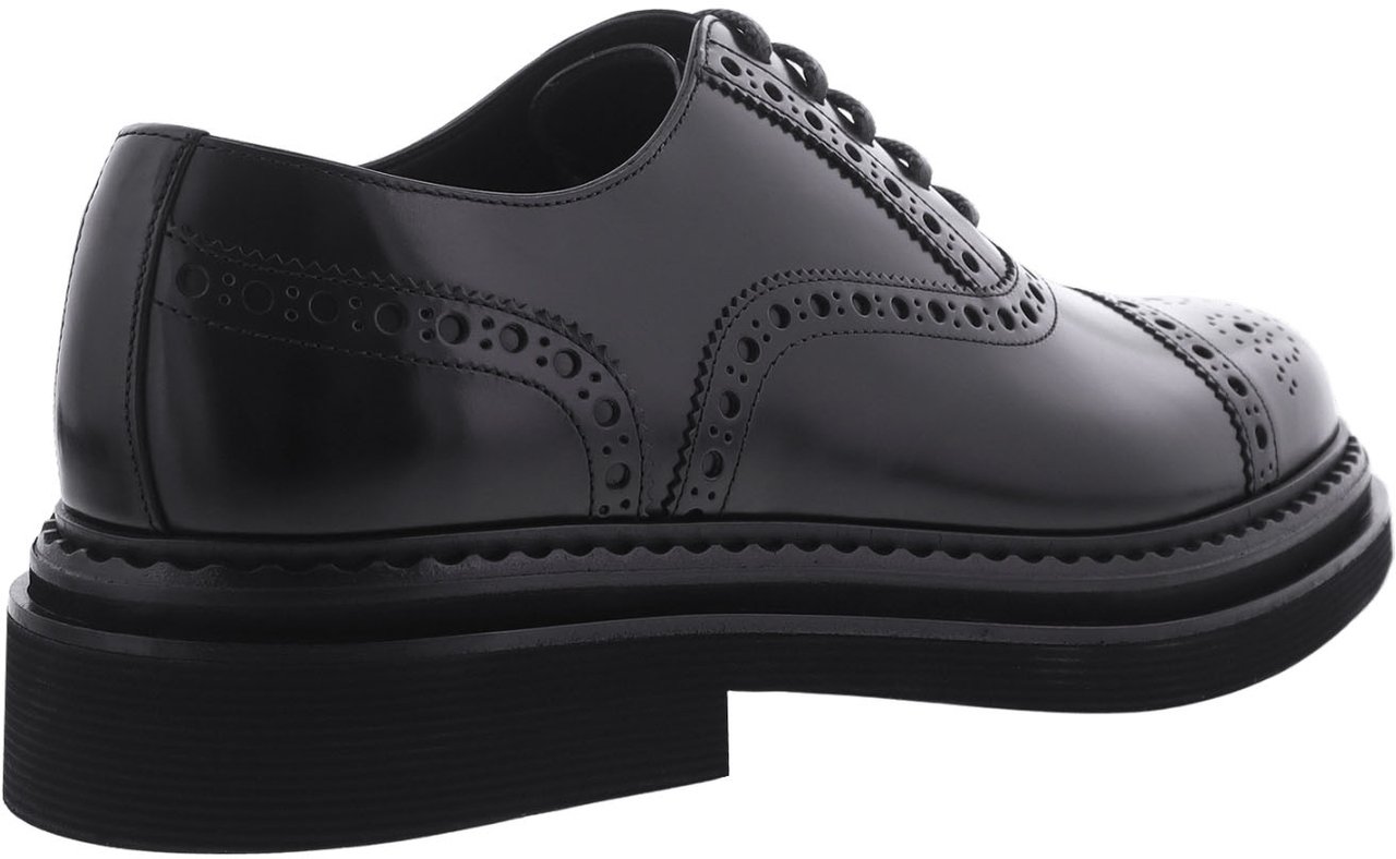 Dolce & Gabbana Dolce&Gabbana Heren Brushed Oxfords Zwart Zwart