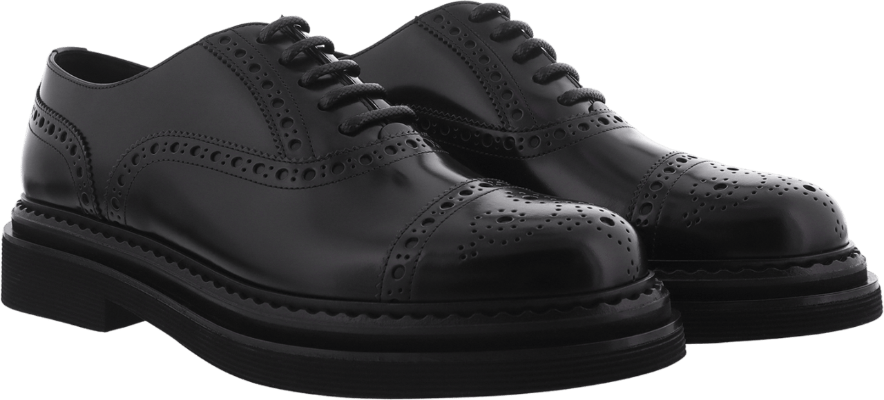Dolce & Gabbana Heren Brushed Oxfords Zwart Zwart