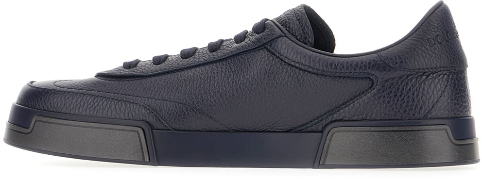 Dolce & Gabbana Dolce&gabbana Blue leather Portofino yacht sneakers Blauw