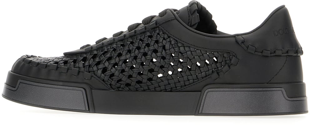 Dolce & Gabbana Dolce&gabbana Black crochet sneakers Zwart